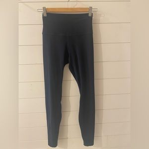 Navy Lululemon Align Leggings 28”